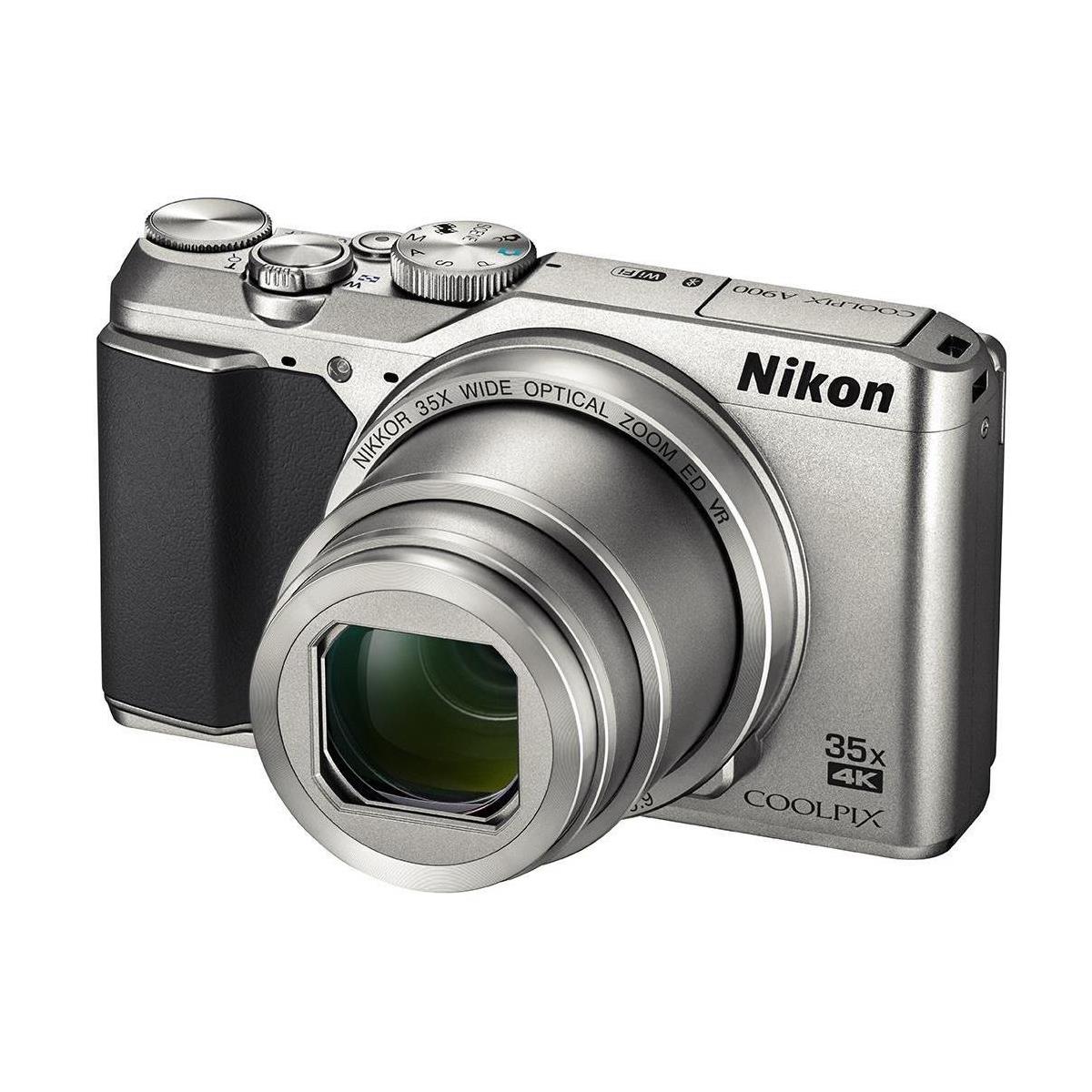 Nikon - COOLPIX A900 20.0-Megapixel Digital Camera - Silver