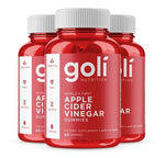Goli Nutrition Apple Cider Vinegar Gummies, 60 ct (Pack of 3)