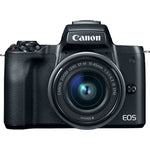 Canon Eos M50 Mirrorless Camera with EF-M 15-45mm f/3.5-6.3 Is STM Lens, Black