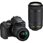 Nikon D3500 24.2 MP SLR - AF-P DX 18-55mm VR and 70-300mm Lenses