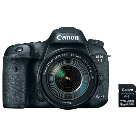 Canon EOS 7D Mark II EF-S 18-135mm IS USM Wi-Fi Adapter Kit Digital SLR Camera