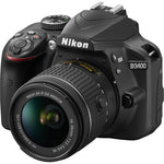 Nikon D3400 24.2 MP Digital SLR Camera - Black - AF-P DX 18-55mm VR Lens
